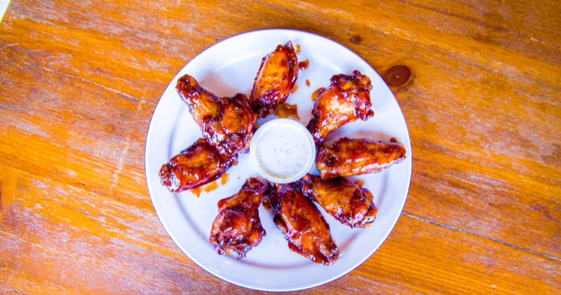 Wings from the CraigO's food truck